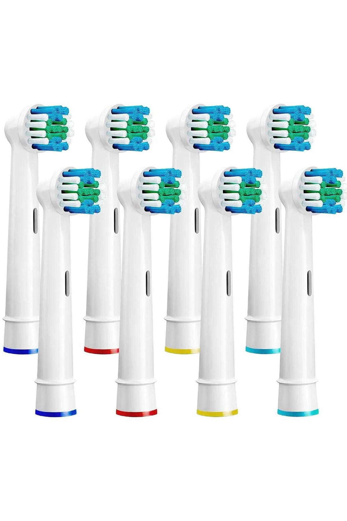 Factorial Elektrikli Ve Pilli Diş Fırçası Yedek Fırça Başlıkları Oral B Ile Uyumlu 8 Adet Orta Sert