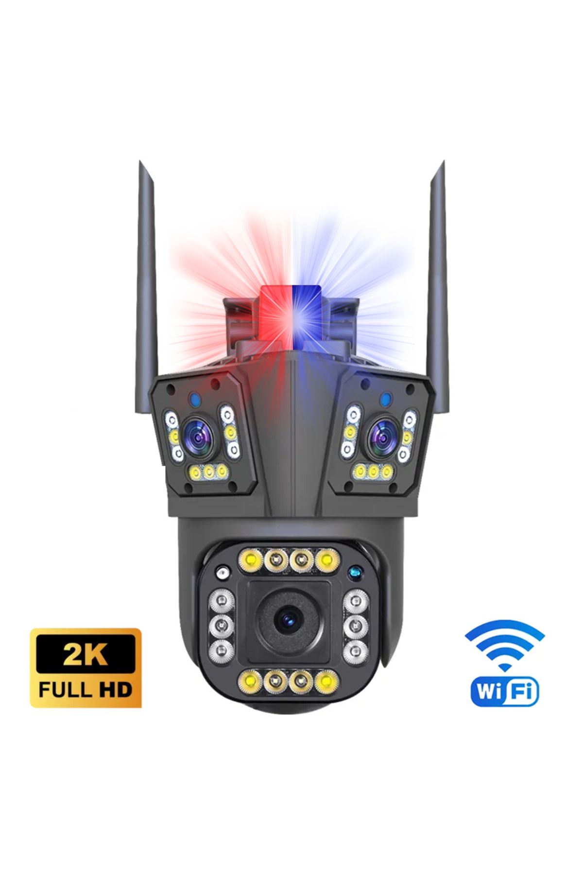 yoosee YS-17 PRO 3 KAMERALI FULL HD POLİS ÇAKARLI ALARMLI KABLOSUZ GÜVENLİK KAMERASI