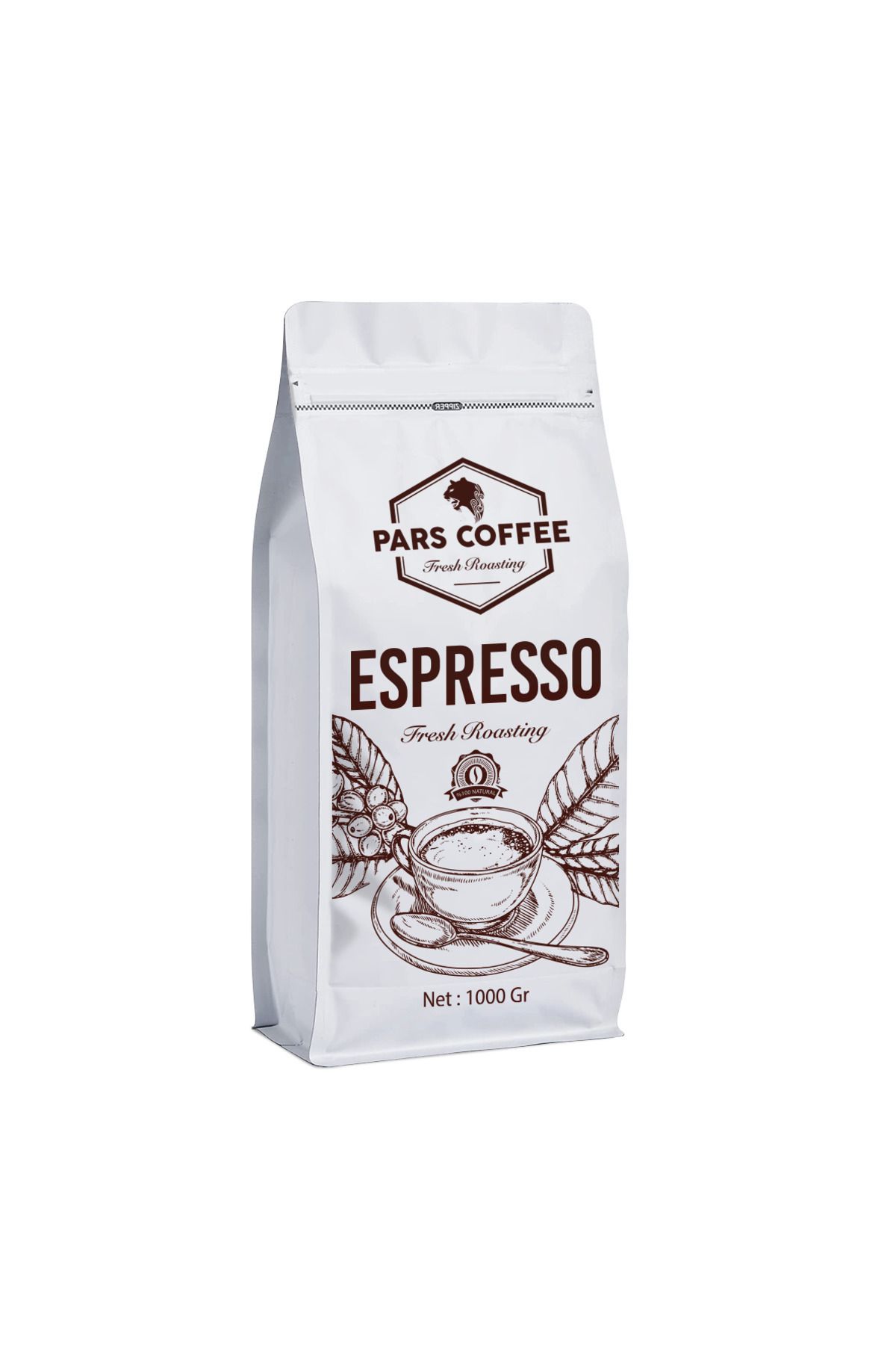 PARS COFFEE Esprresso Wild - 1 Kg - Profesional Çekirdek Kahve - Orta-koyu Kavrulmuş