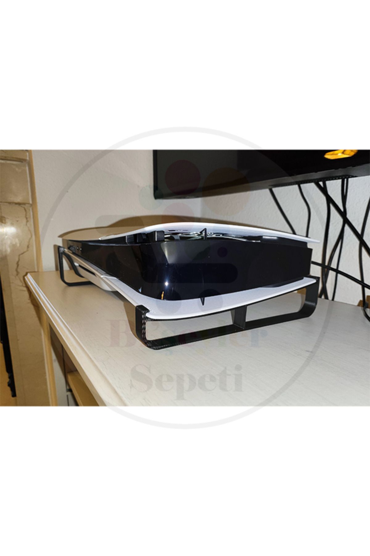 Bi'şeyler Sepeti PS5 Slim Playstation 5 Slim Disc Horizontal Yatay Stand Aksesuar - SİYAH RENK