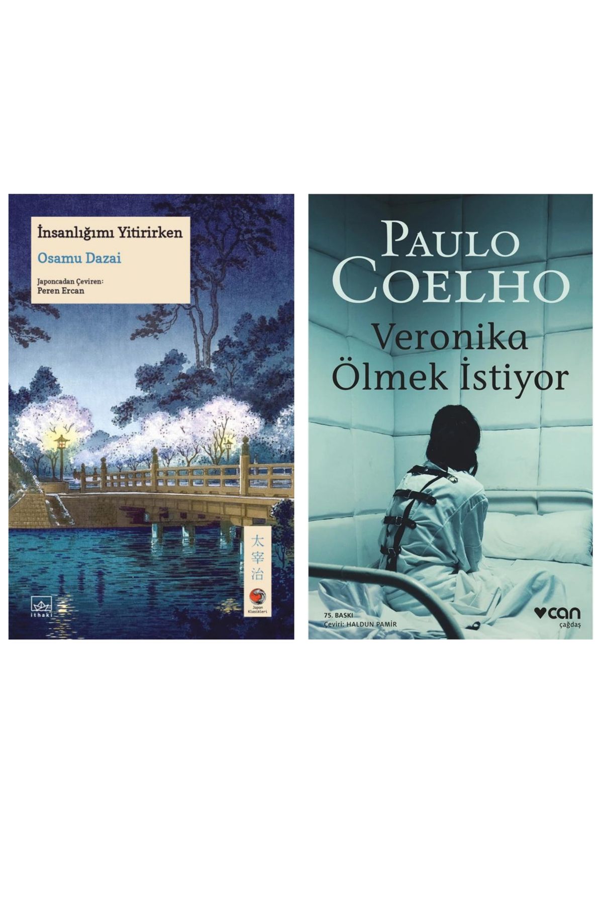 İthaki Yayınları İnsanlığımı Yitirirken(Osamu Dazai)+Veronika Ölmek İstiyor(Paulo Coelho)