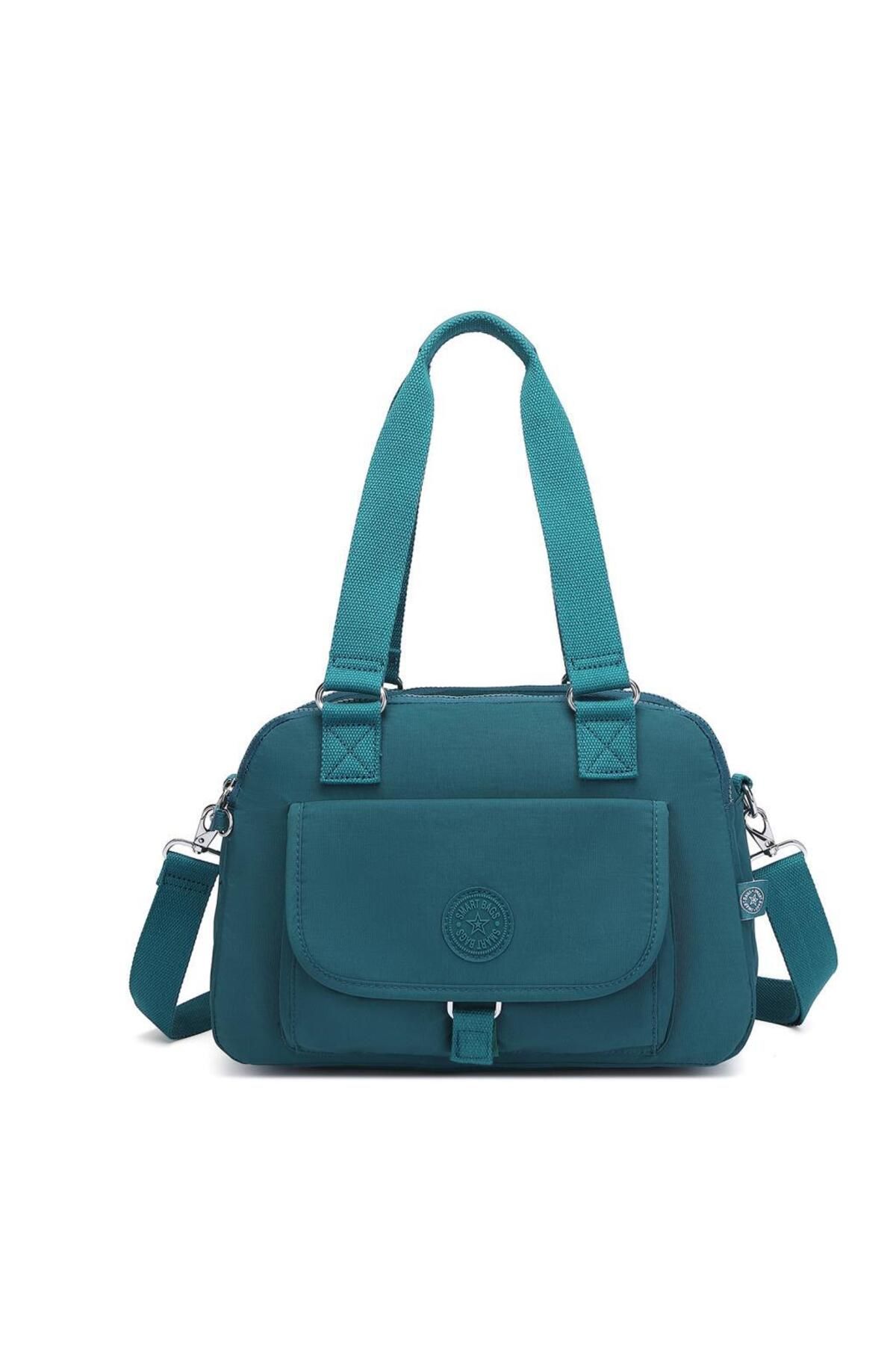 Smart Bags Krinkıl Kumaş Kadın Omuz Çantası Smart Bags 1122 K.Yeşil
