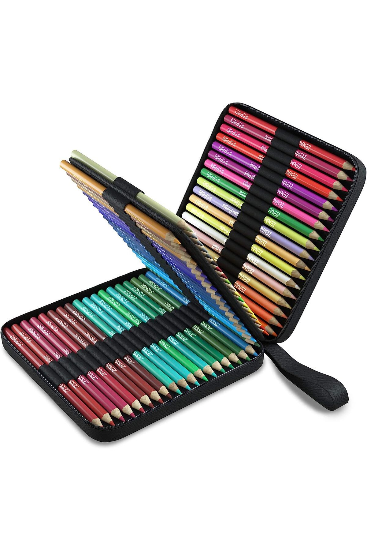 Art Tone Profesyonel Çantalı Kuru Boya Kalem Seti 72'li Tüm Renkler - Eskiz Kalem ve Çizim Kalemleri Seti