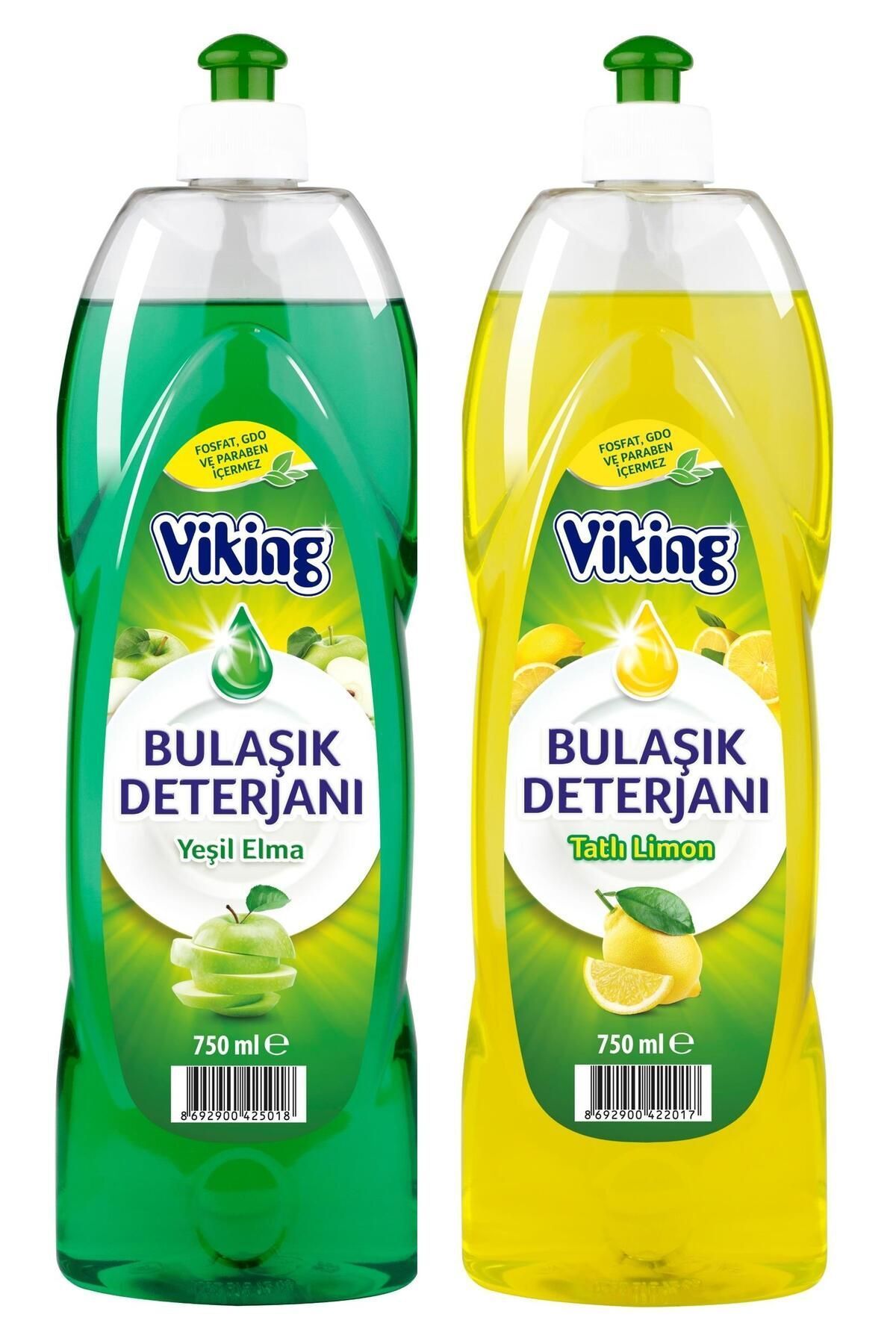 Viking Sıvı Bulaşık Deterjanı Elma ve Limon 750 ml