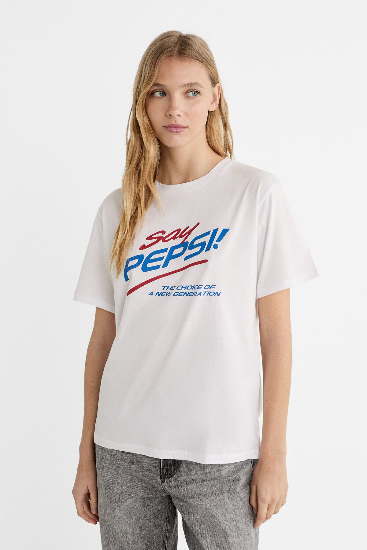 Stradivarius Pepsi grafik baskılı t-shirt