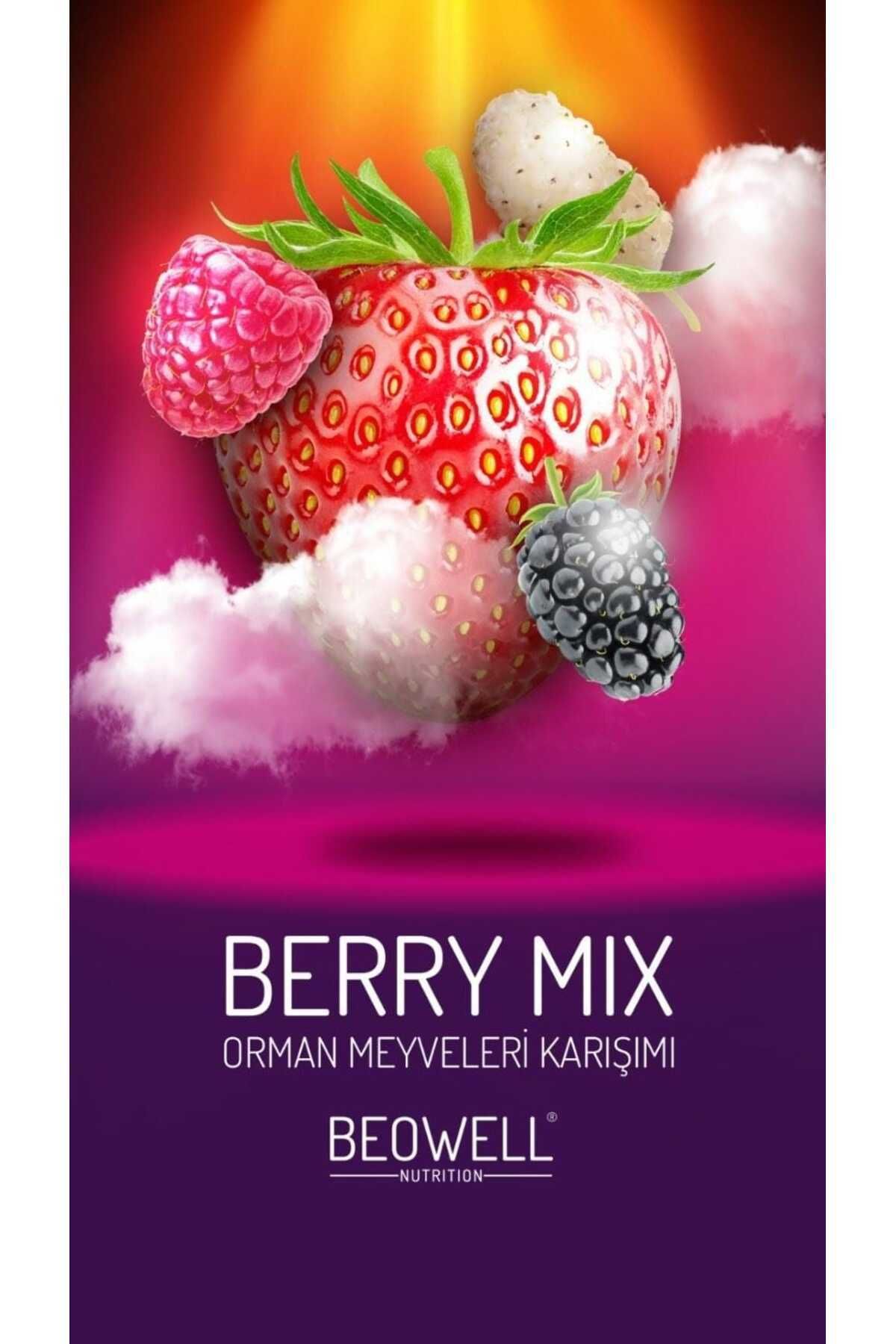 BEOWELL Berry Mix Meyve Cipsi 40gr - Dondurularak Kurutulmuş - Freeze Dried Çıtır Meyveler Karışımı