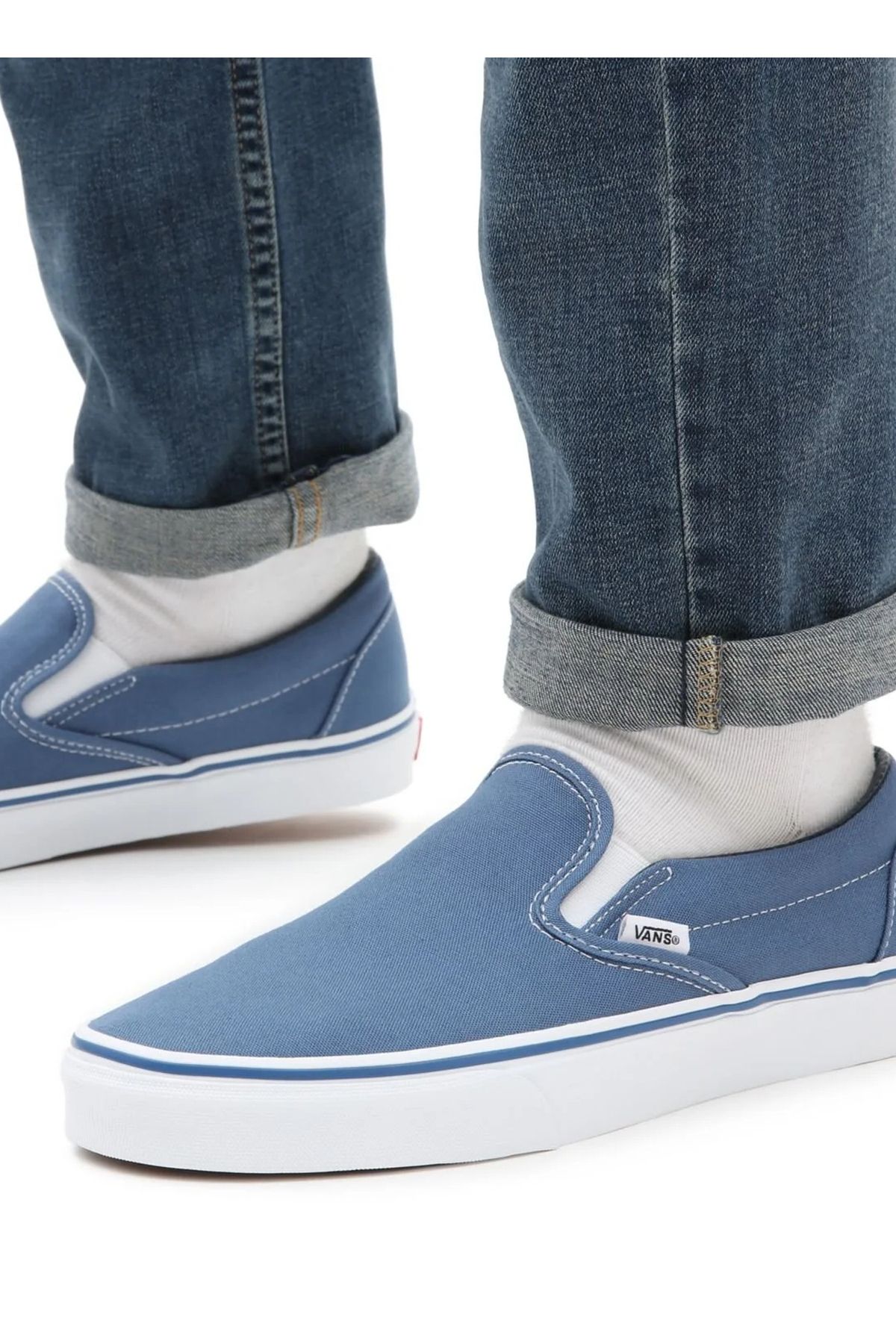 Vans Mavi Erkek Yürüyüş Ayakkabısı VN0005WWDSB1-UY Classic Slip-On