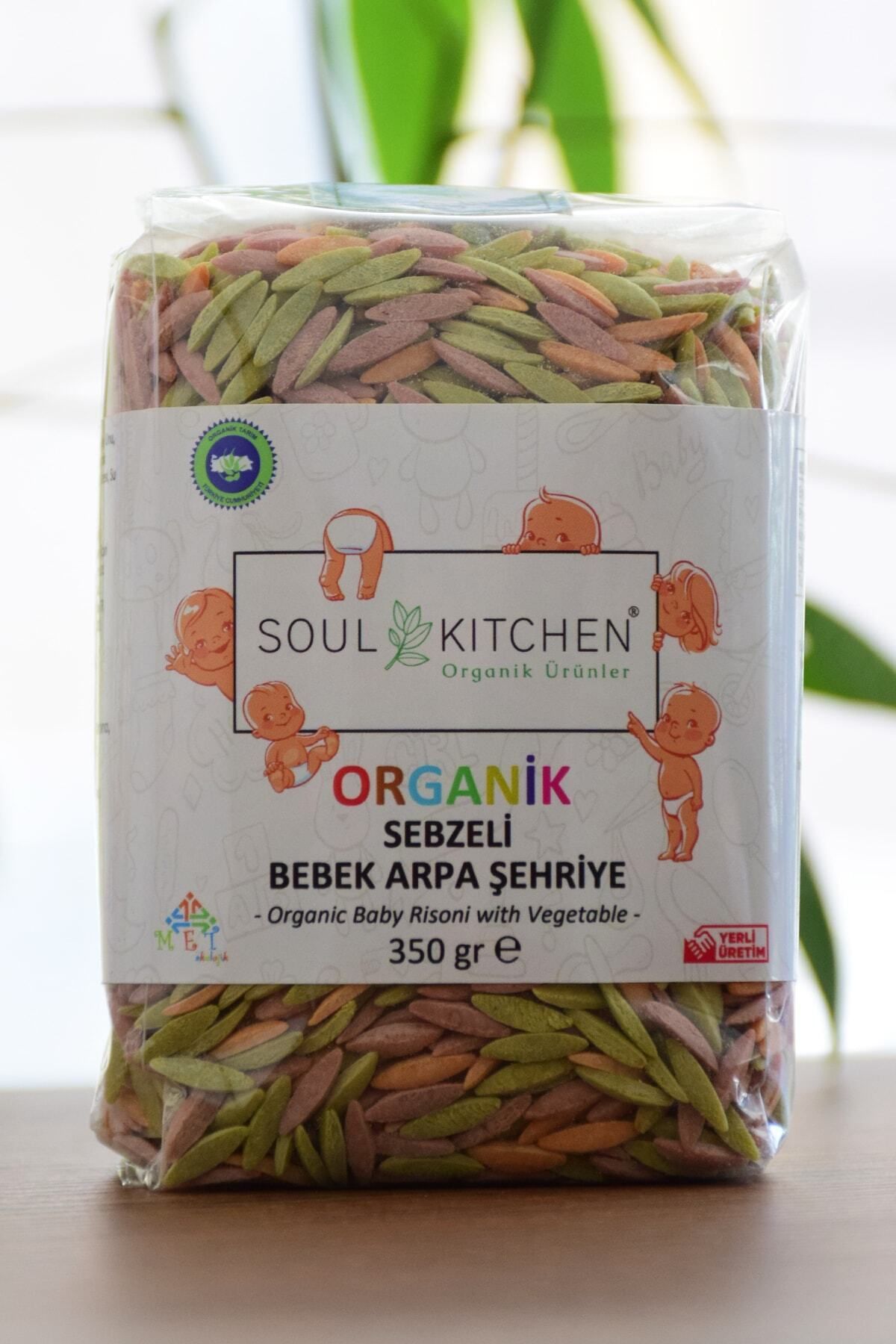 Soul Kitchen Organik Ürünler Organik Sebzeli Bebek Arpa Şehriye 350gr - Tuzsuz