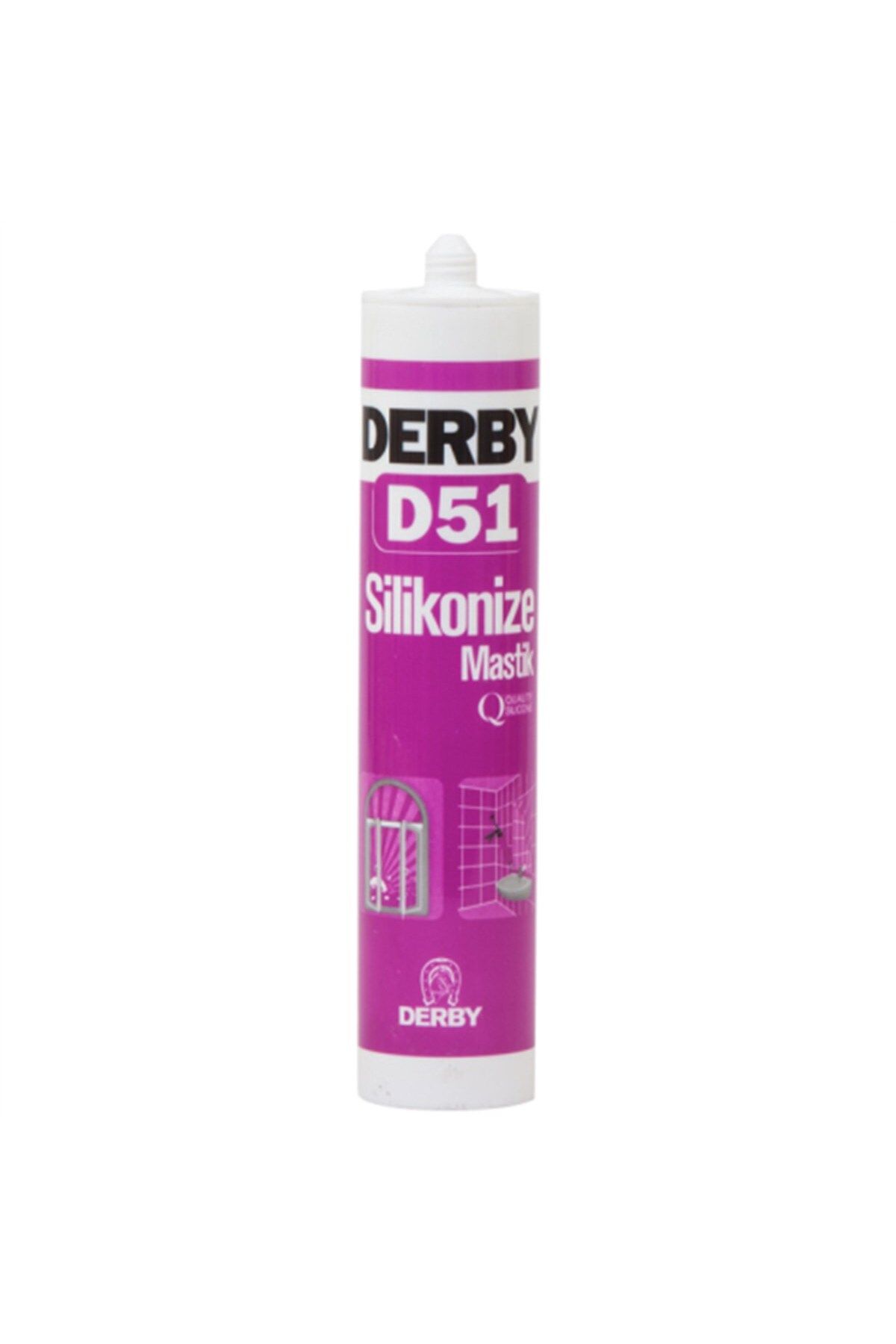 Derby D51 Silikonize Mastik