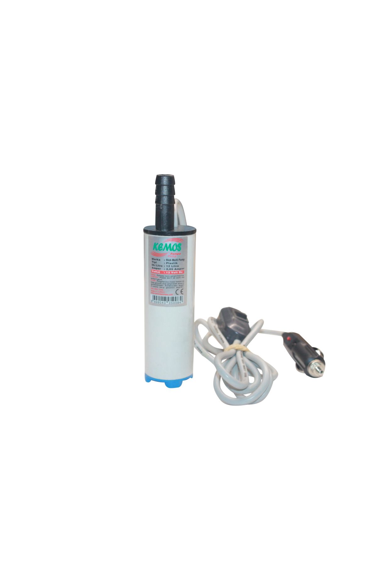 Kemos RİCH 12 VOLT KROM DALGIÇ TİPİ SIVI AKTARMA POMPASI(ARAPUAR + ÇAKMAKLIK)