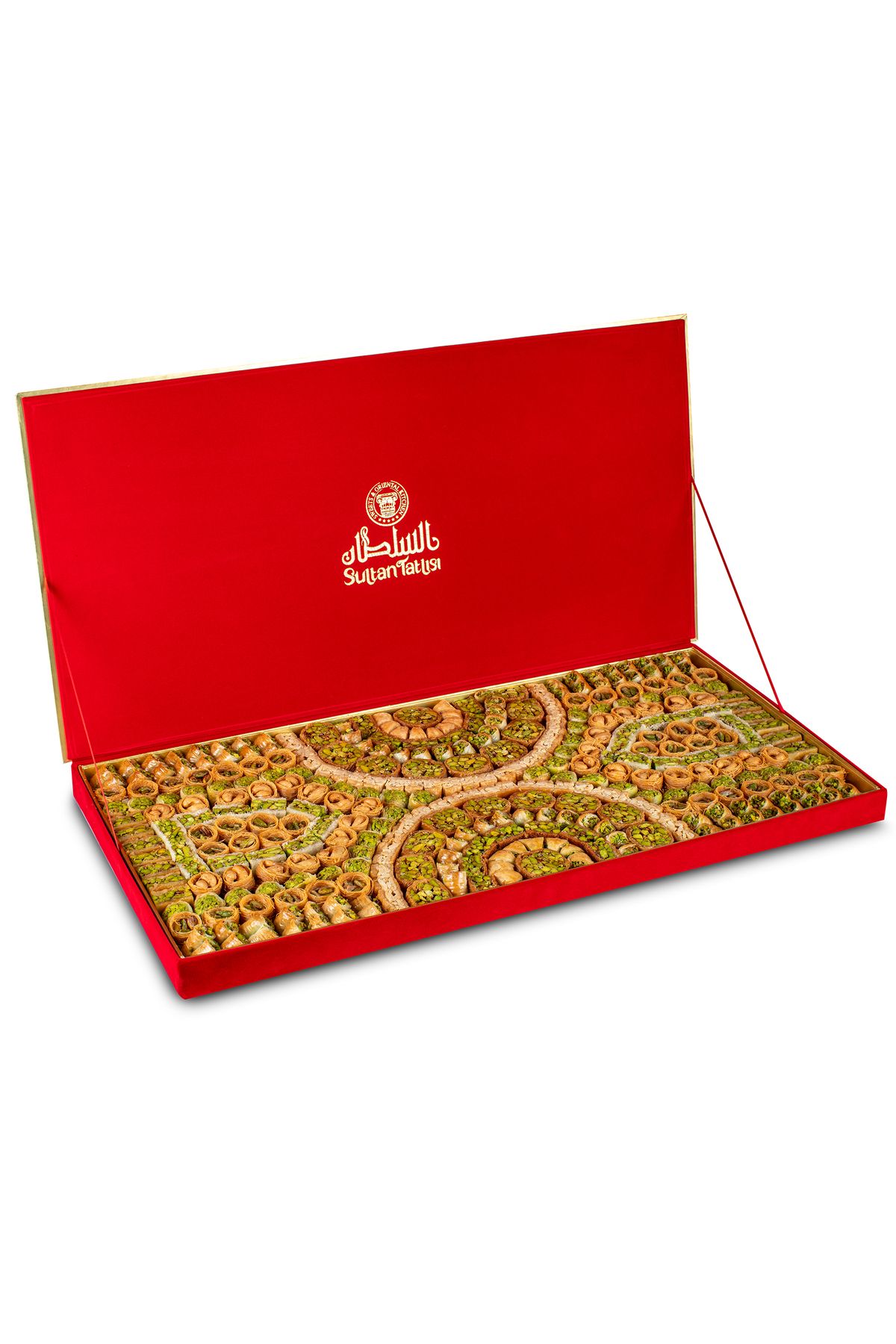 ALSULTAN SWEETS Karışık Baklava - Kırmızı Kadife Kutusunda 6lı Lezzet Koleksiyonu 4000gr