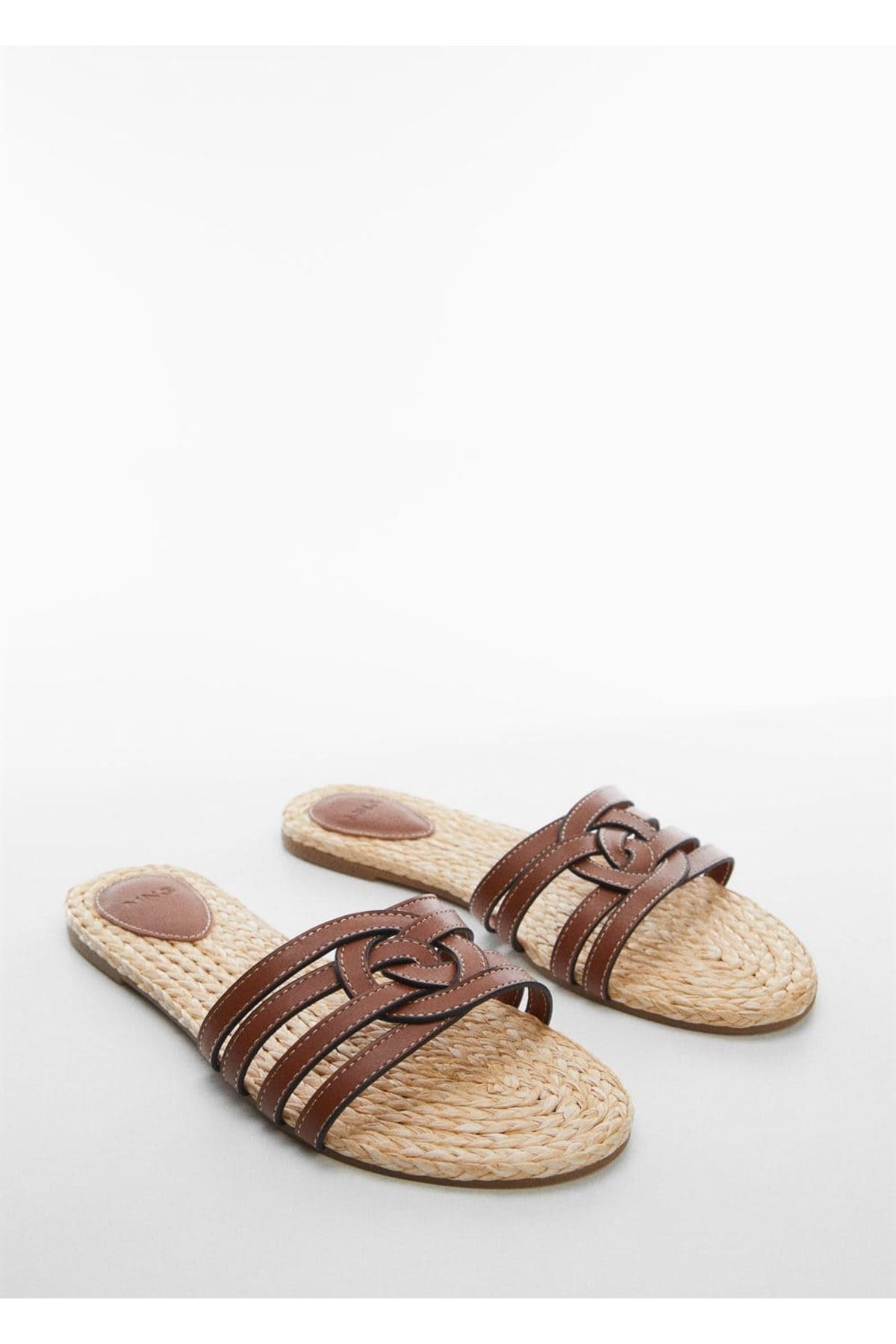 MANGO Kontrast Bantlı Sandalet