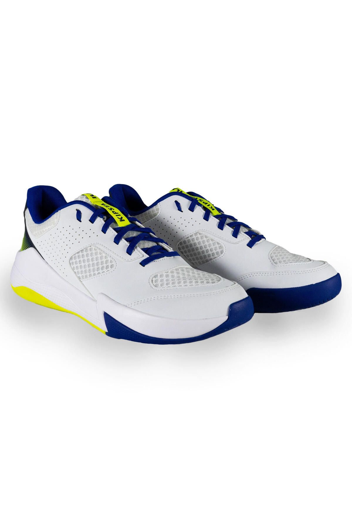 Decathlon Yetişkin Voleybol Ayakkabısı - Beyaz / Mavi / Neon Sarı - Comfort