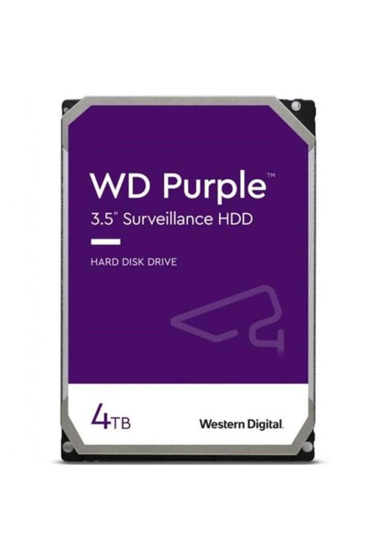 4WD 4 TB WD 3.5 PURPLE SATA3 5400RPM 64MB 7/24 GUVENLIK WD43PURZ (3 YIL RESMI DIST GARANTILI)