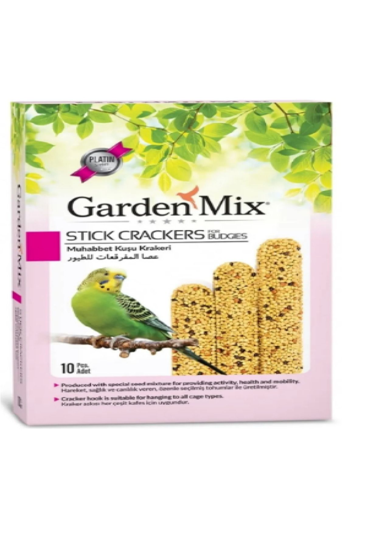 Garden Sade Muhabbet Kuşu Krakeri kuş kraker 10 adet gaga sağlık kondisyon krakeri