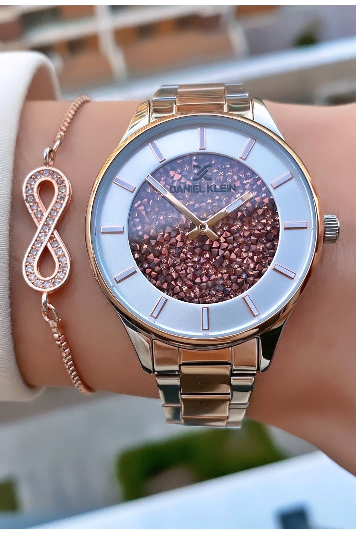 Daniel Klein Marka Rose Gümüş Renk 2 Yıl Garantili Kadın Kol Saati - Bileklik