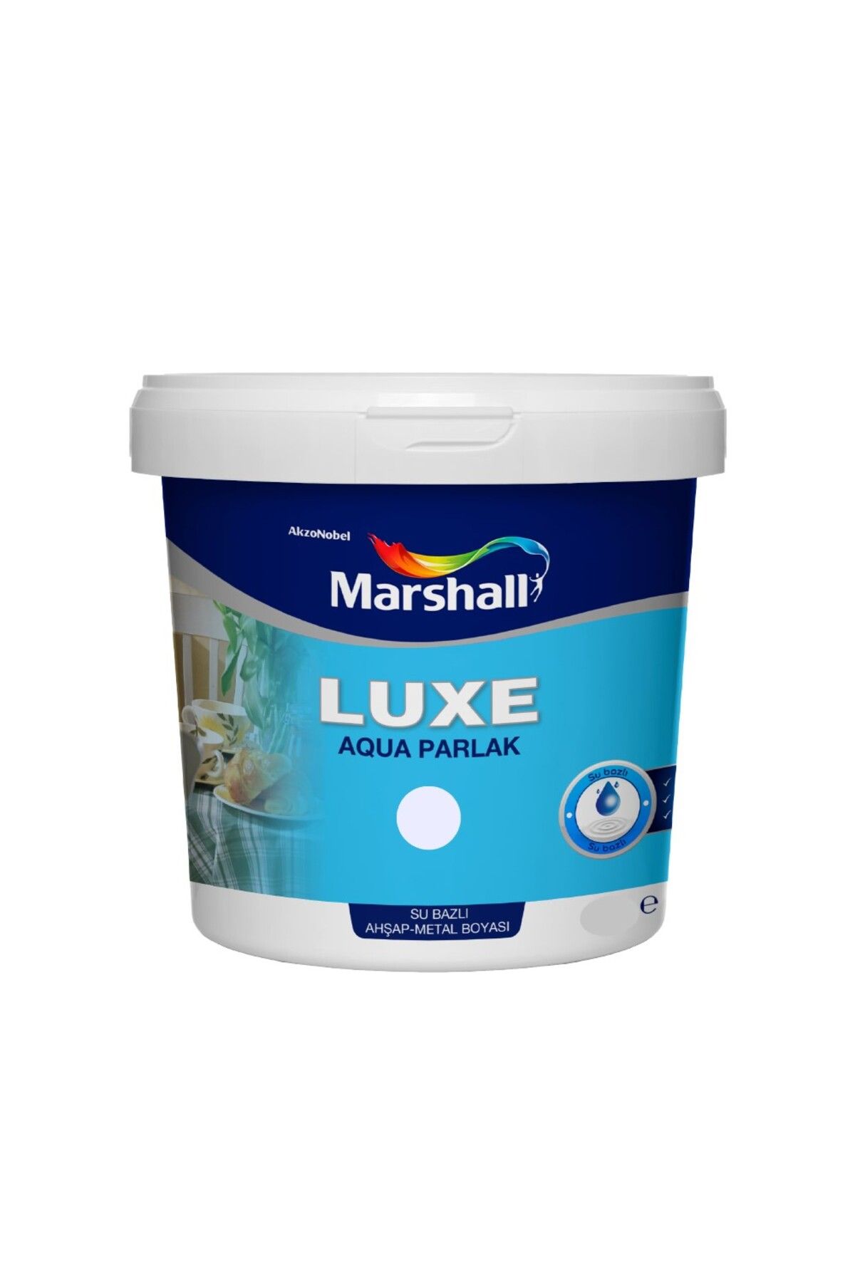 Marshall Luxe Aqua Parlak Su Bazlı Boya Ahşap & Metal 1 Litre Yakut