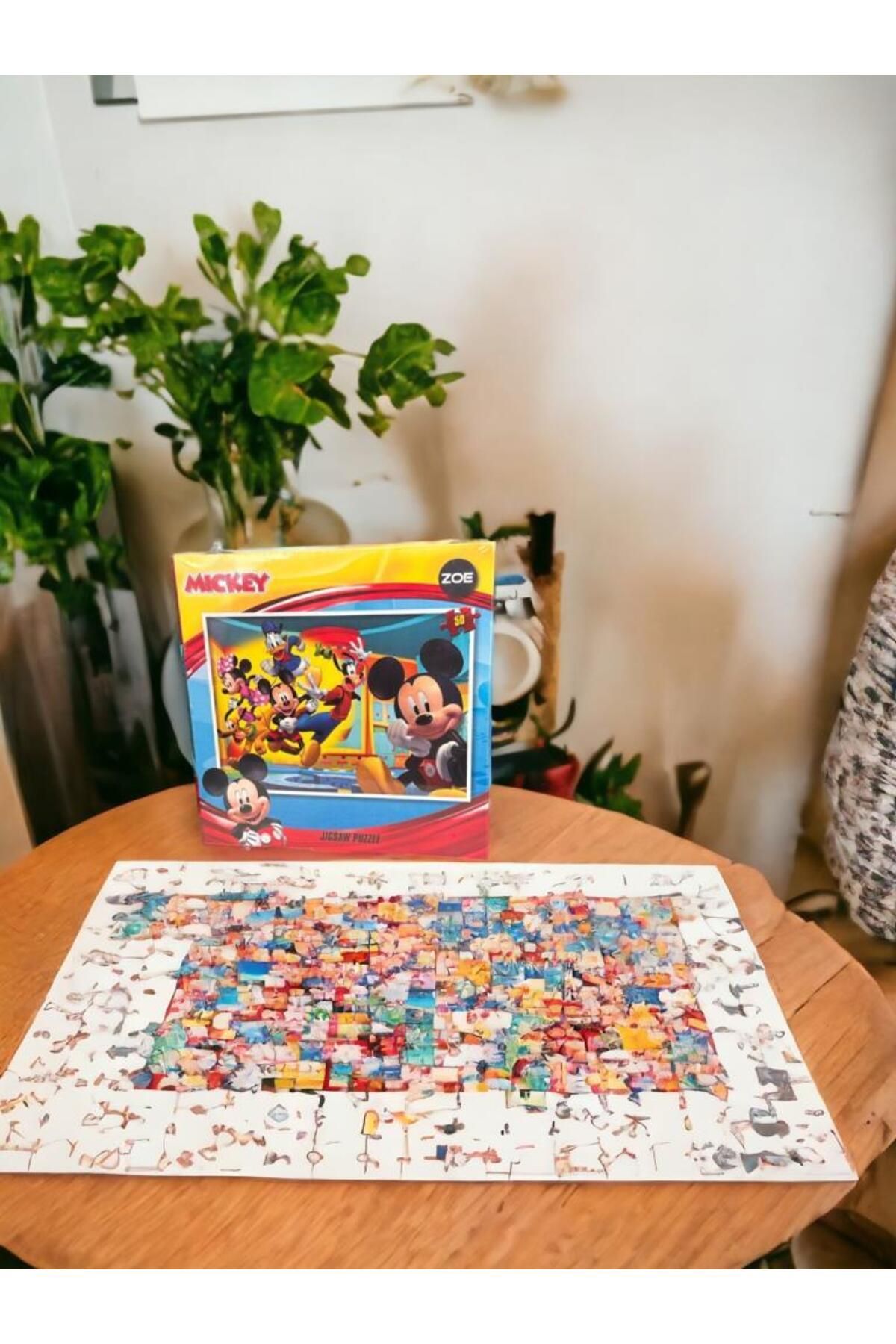Bee Games Mickey Mouse Lisanslı 3 Yaş Üzeri Çocuklar İçin Eğitici Oyuncak 50 Parça Puzzle Yapboz