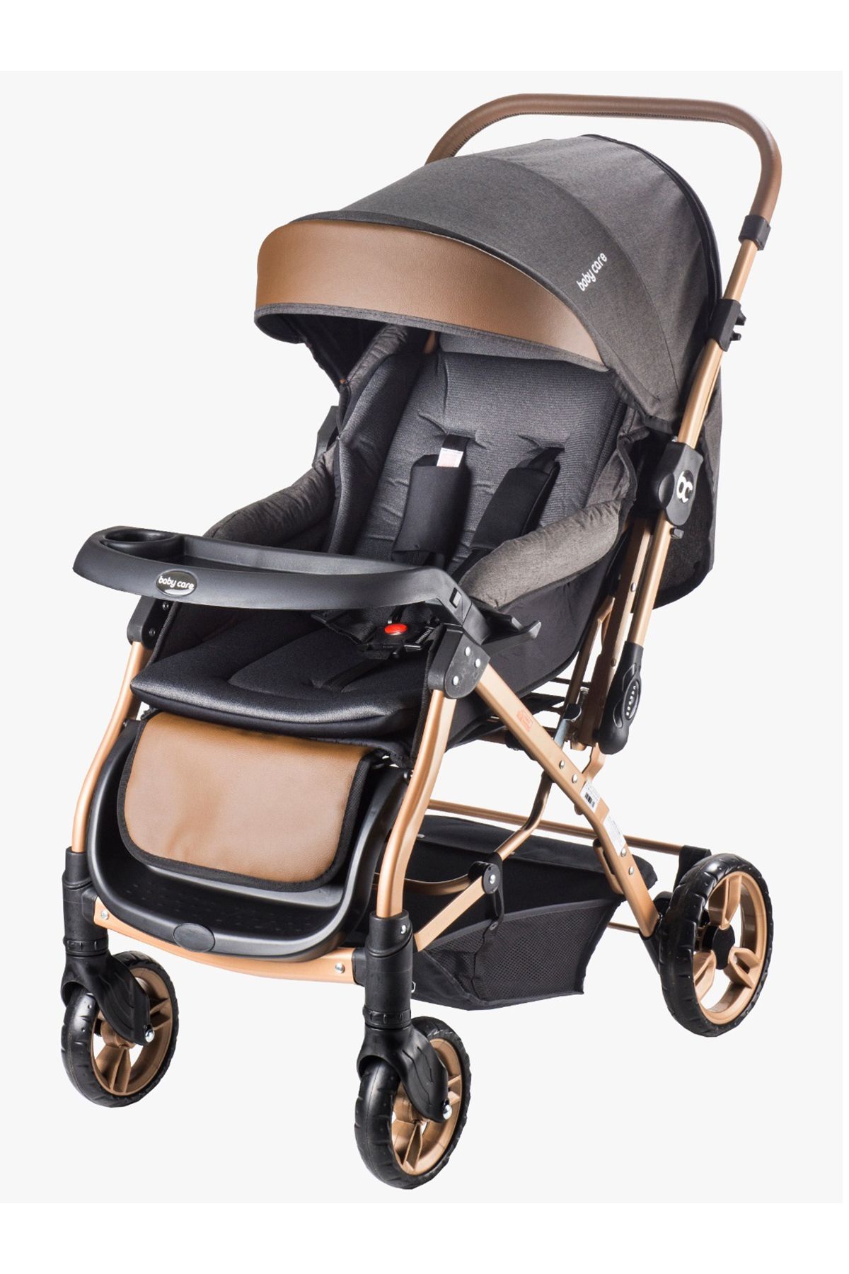 Baby Care BabyCare BC65 Capron Lüx Çift Yönlü Bebek Arabası Siyah