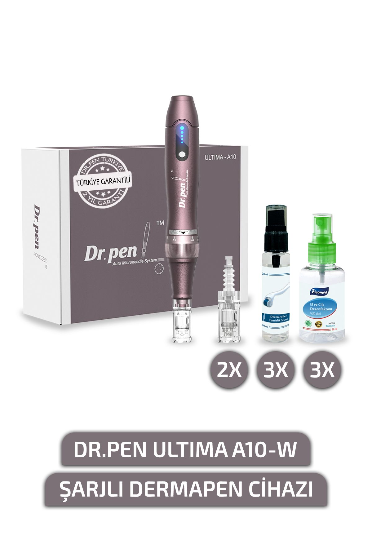 Dr.Pen Ultima A10-w Şarjlı Dermapen Cihazı (2 YIL TÜRKİYE GARANTİLİ) Derma Pen Kalıcı Makyaj Dermaroller