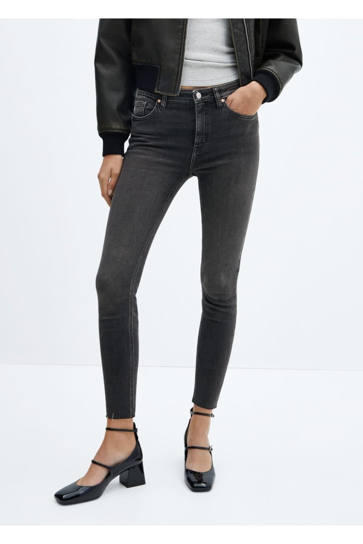 MANGO Skinny cropped jean