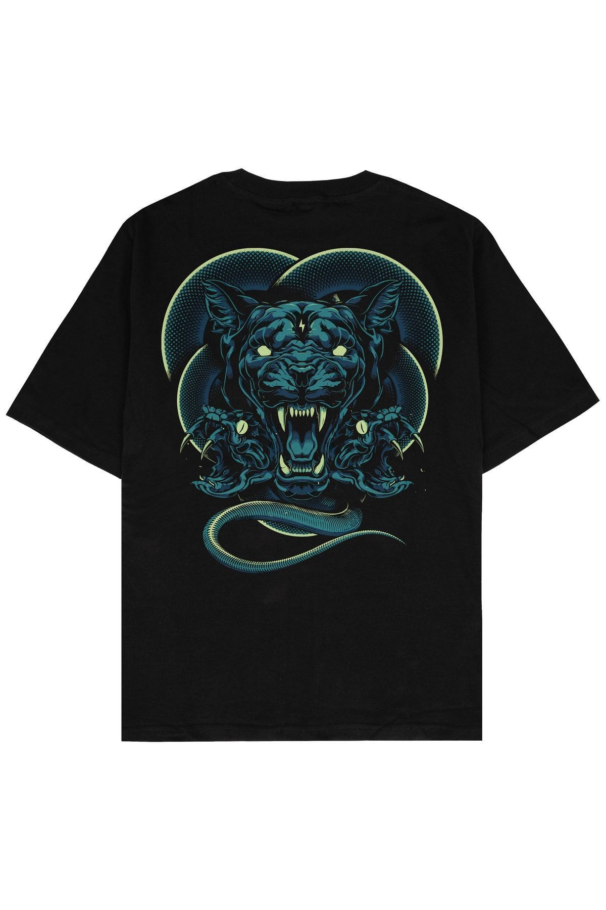 Adrift TigerPos Siyah Oversize Unisex T-shirt