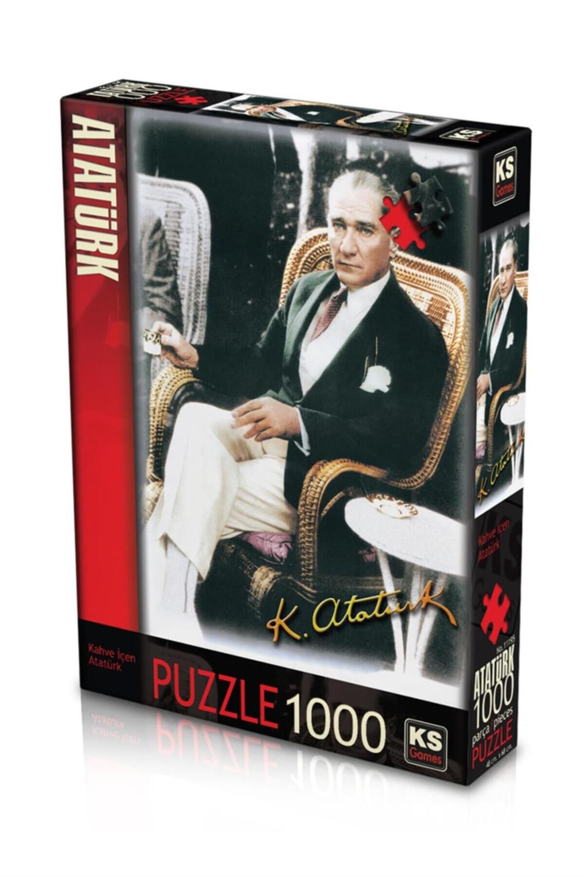 Ks Games Puzzle 1000 Kahve İçen Atatürk 11195 140Wseri