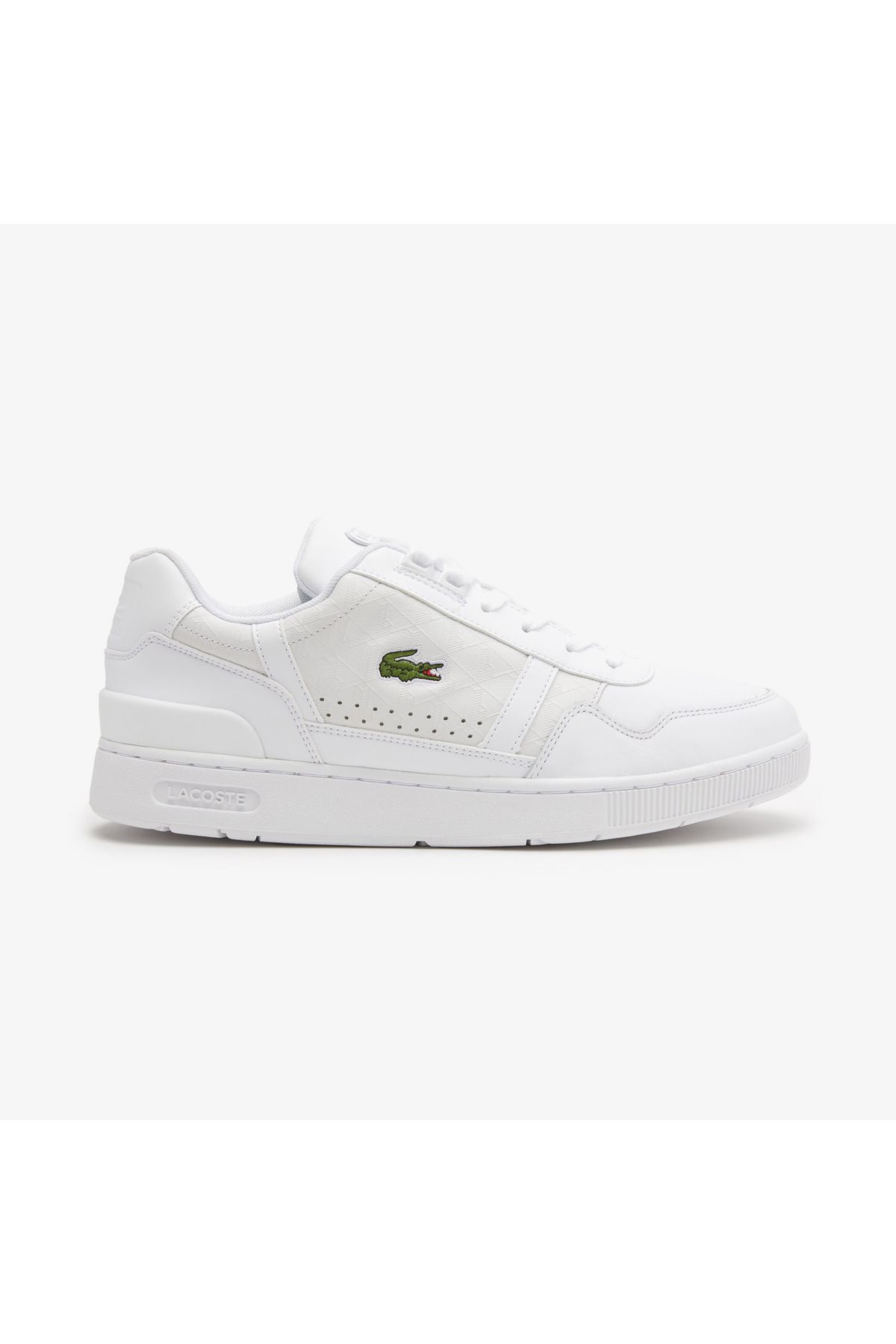Lacoste T-clip Erkek Monogram Beyaz Sneaker