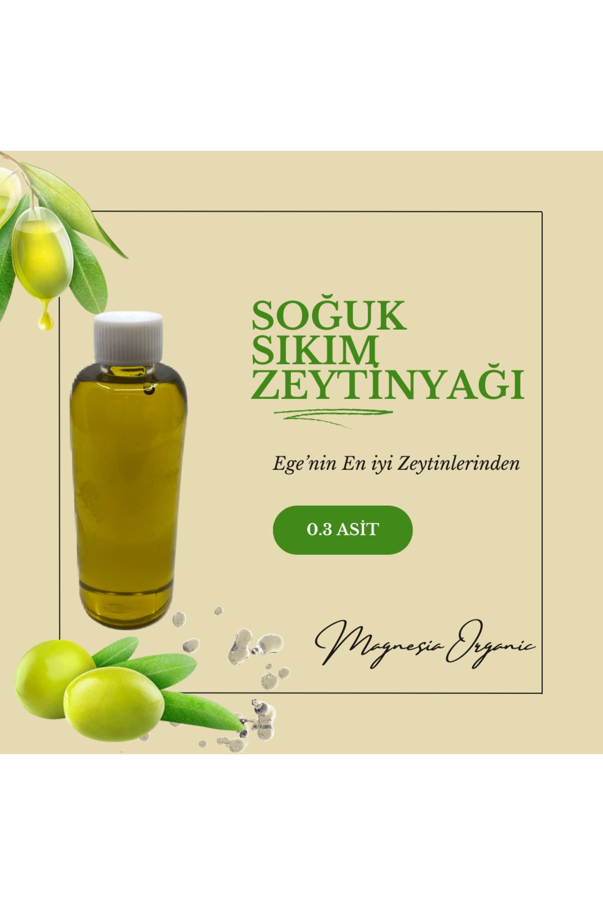 magnesia organic olive oil estd 2023 Magnesia Organic Olive Oil 100 ML Soğuk Sıkım 0.3 Asit Oranı
