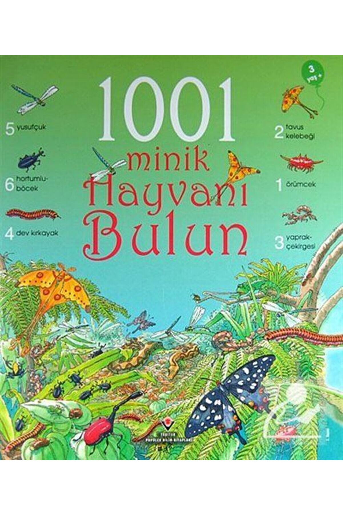 Tübitak Yayınları Erken Çocukluk Kitaplığı: 1001 Minik Hayvanı Bulun (3-6 YAŞ) - E / - Emma Helbrough