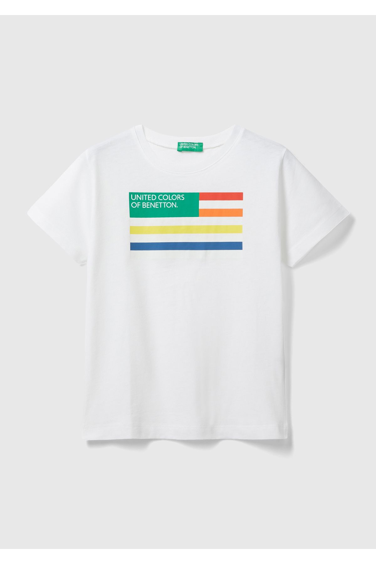 United Colors of Benetton Erkek Çocuk Beyaz. Benetton Logolu T-Shirt