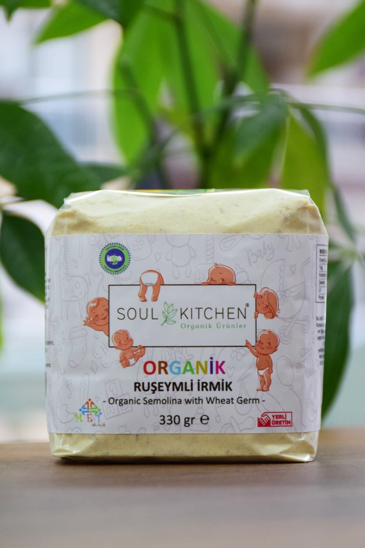 Soul Kitchen Organik Ürünler Organik Bebek Ruşeymli Irmik 330gr - Eko Paket