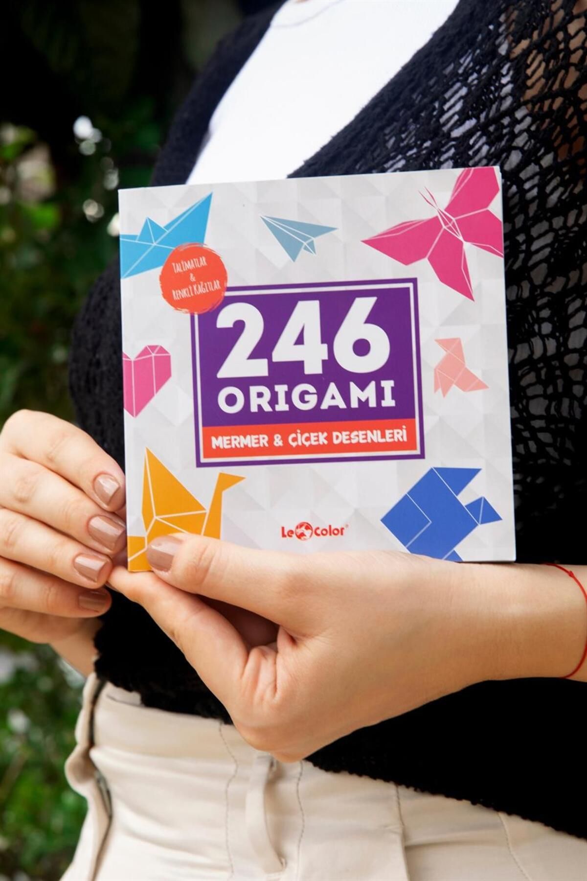 Le Color Origami 246 Kağıt Katlama Sanatı Mermer / Çiçek