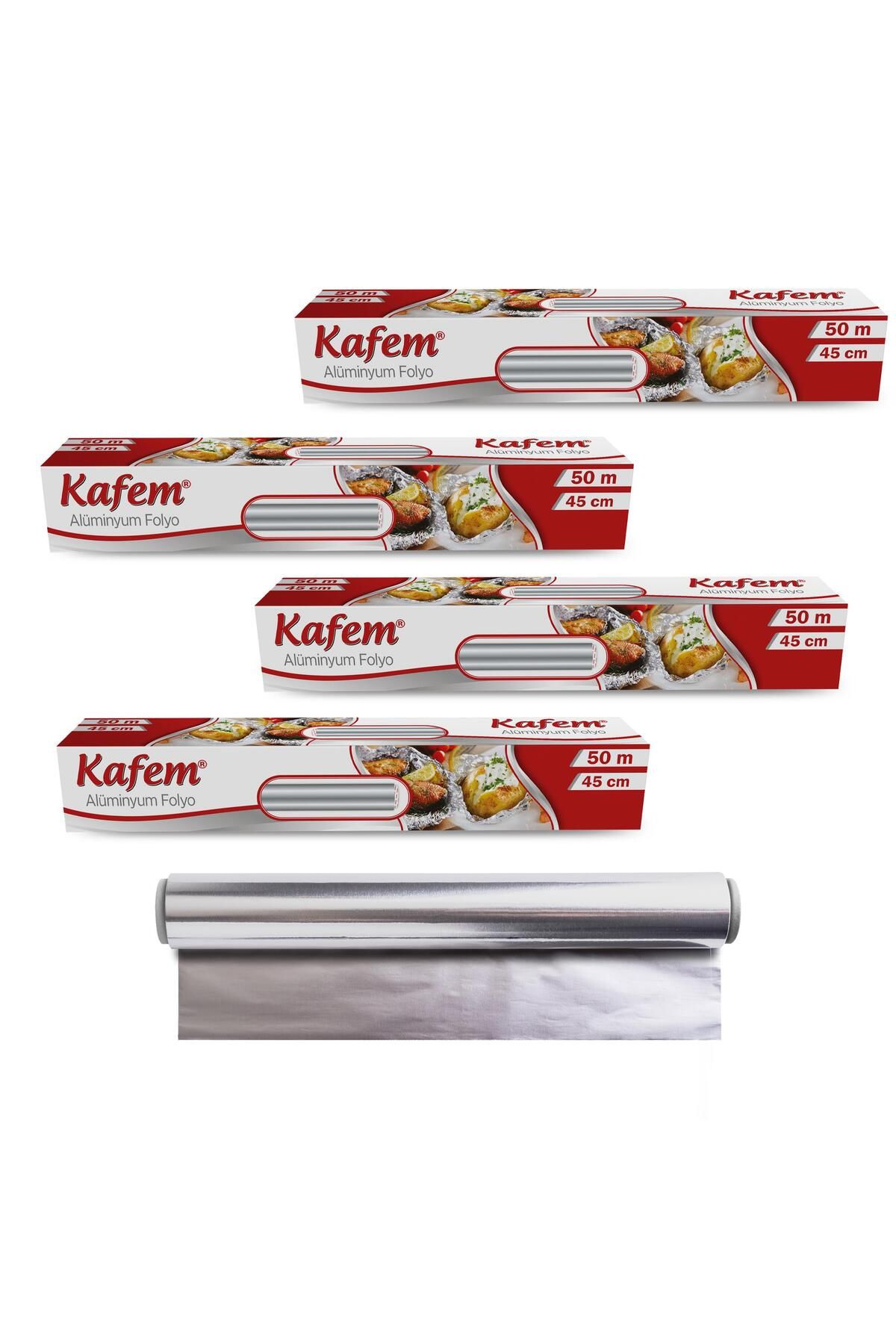 KAFEM Aluminyum Folyo 45cm x 50m 10mic x 4 Paket