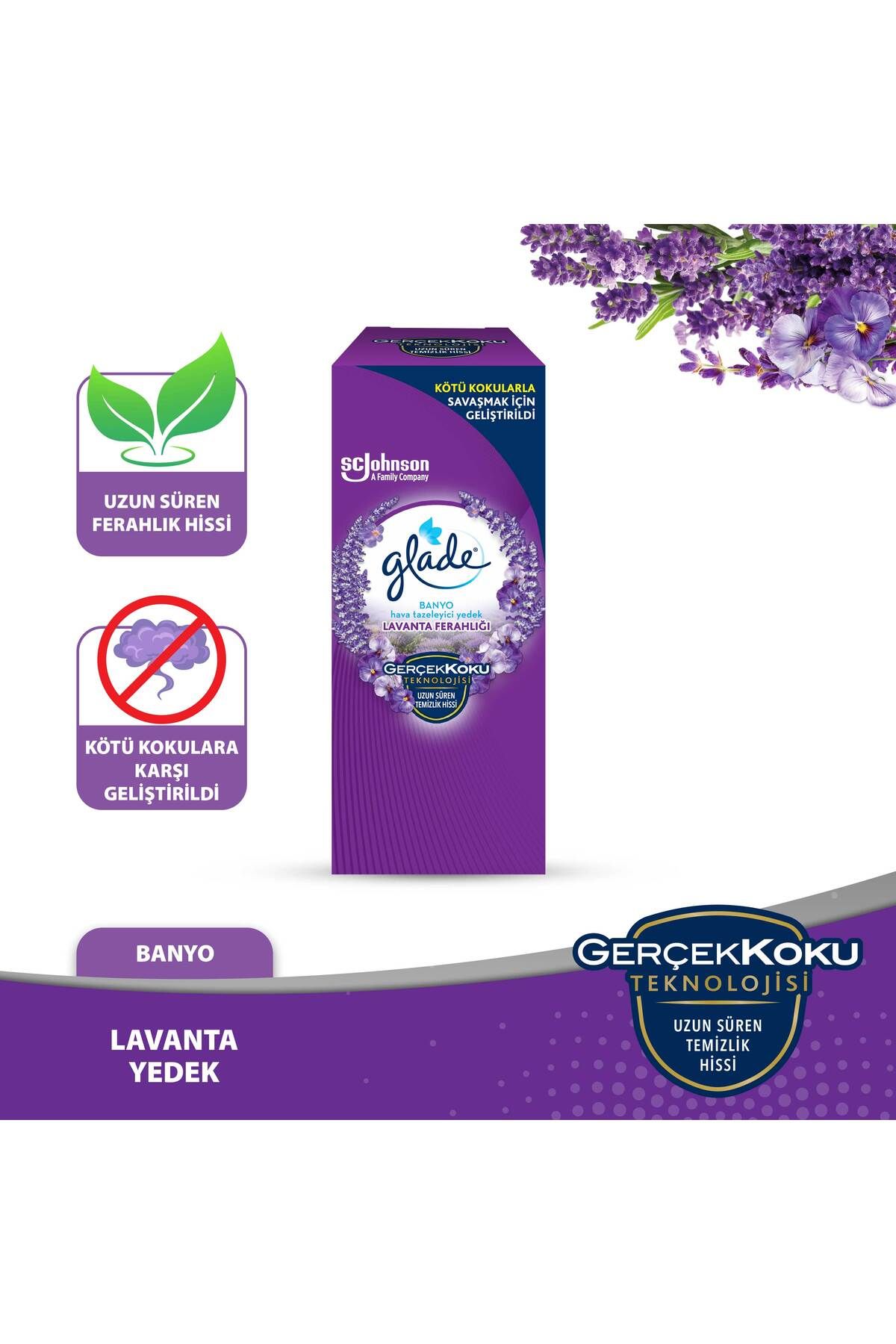 Glade Banyo Hava Tazeleyici Yedek Lavanta Ferahlığı 10 ml