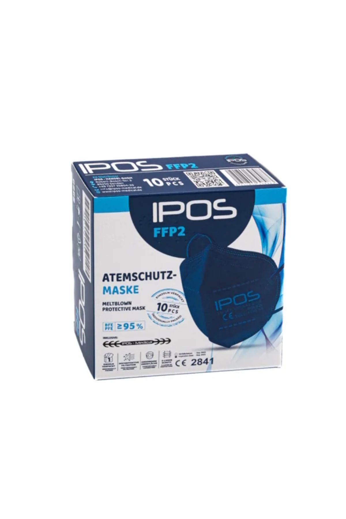 İPOS 10 Kutu Alman IPOS FFP2 N95 Maske