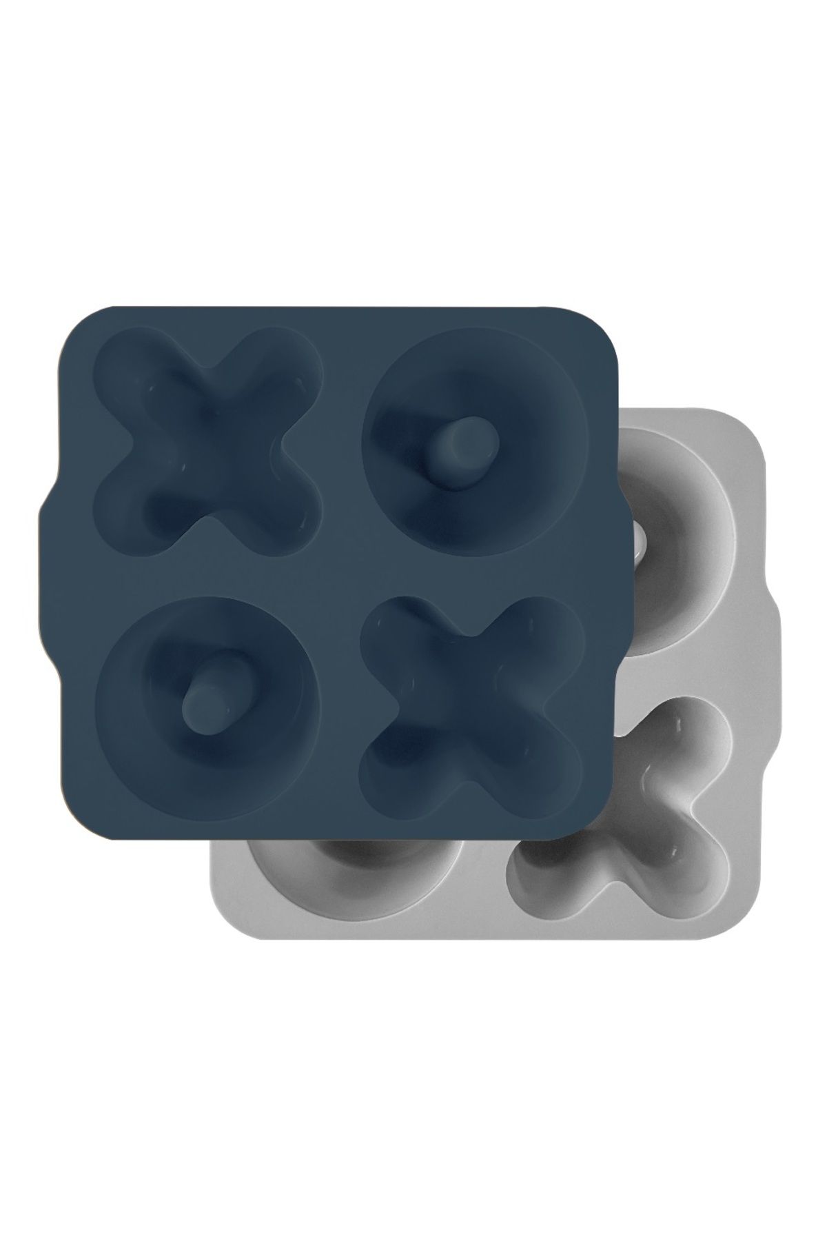 Oioi XOXO Silikon Kek Kalıbı Deep Blue / Powder Grey