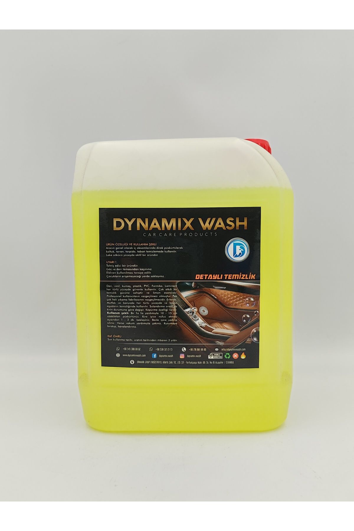 dynamix wash Halı Şampuanı Köpüklü Ev Tipi Dökme Yıkamalar Için 5 Kg