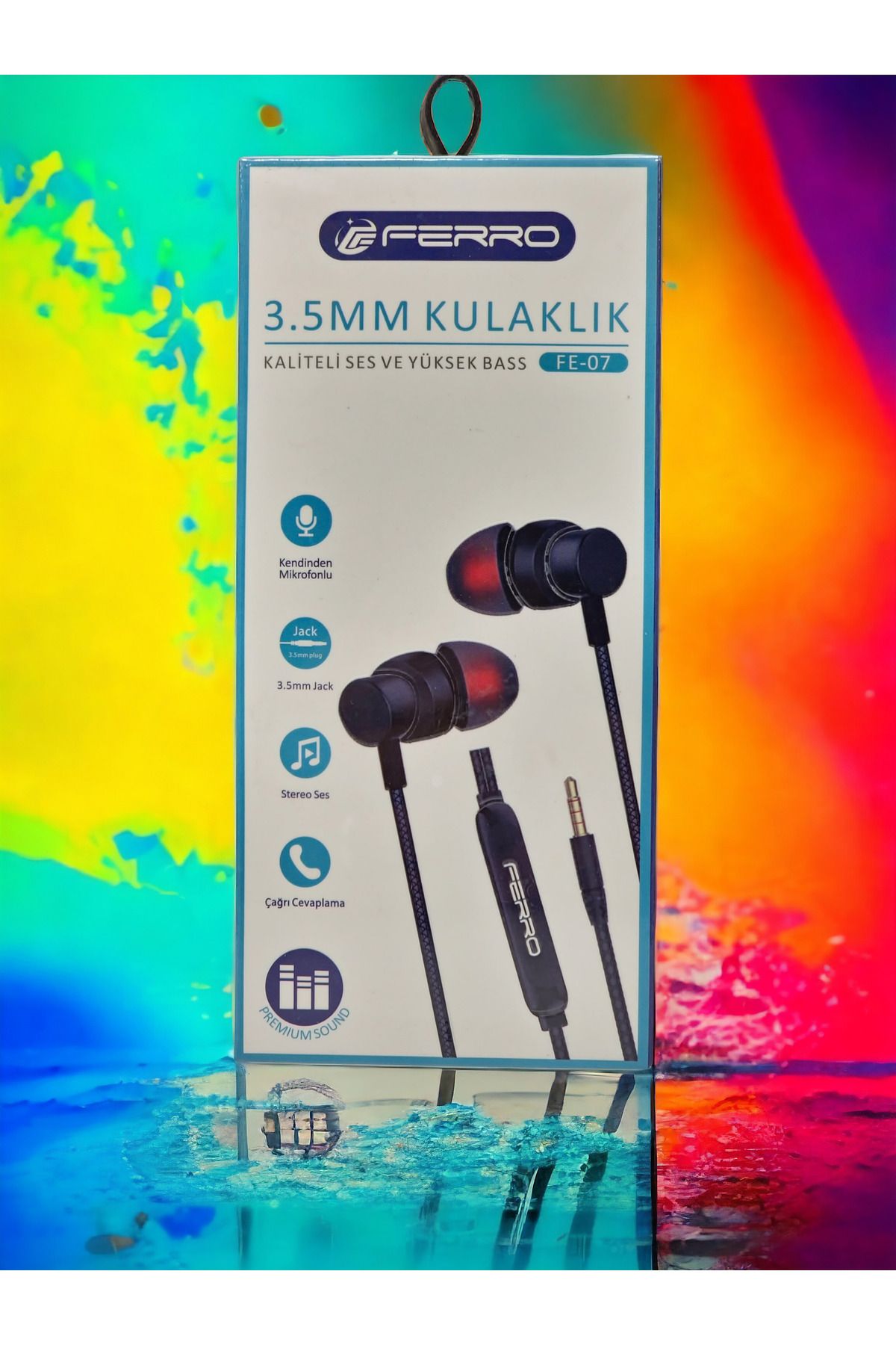 FERRO Kaliteli Ses ve Yüksek Bas Kablolu Kulaklık - Dahili Mikrofonlu, Premium Ses Deneyimi