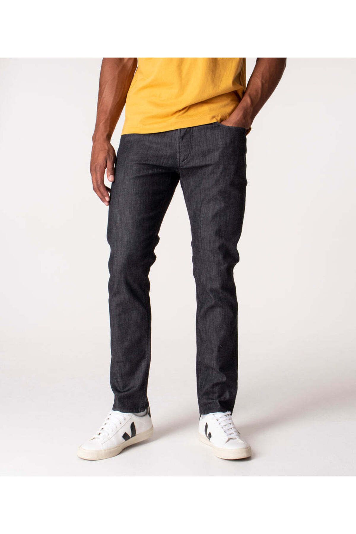 Emporio Armani Erkek Pamuklu Dokuma Kumaş Marka Logolu Siyah Jeans 8N1J06 1D85Z-0005