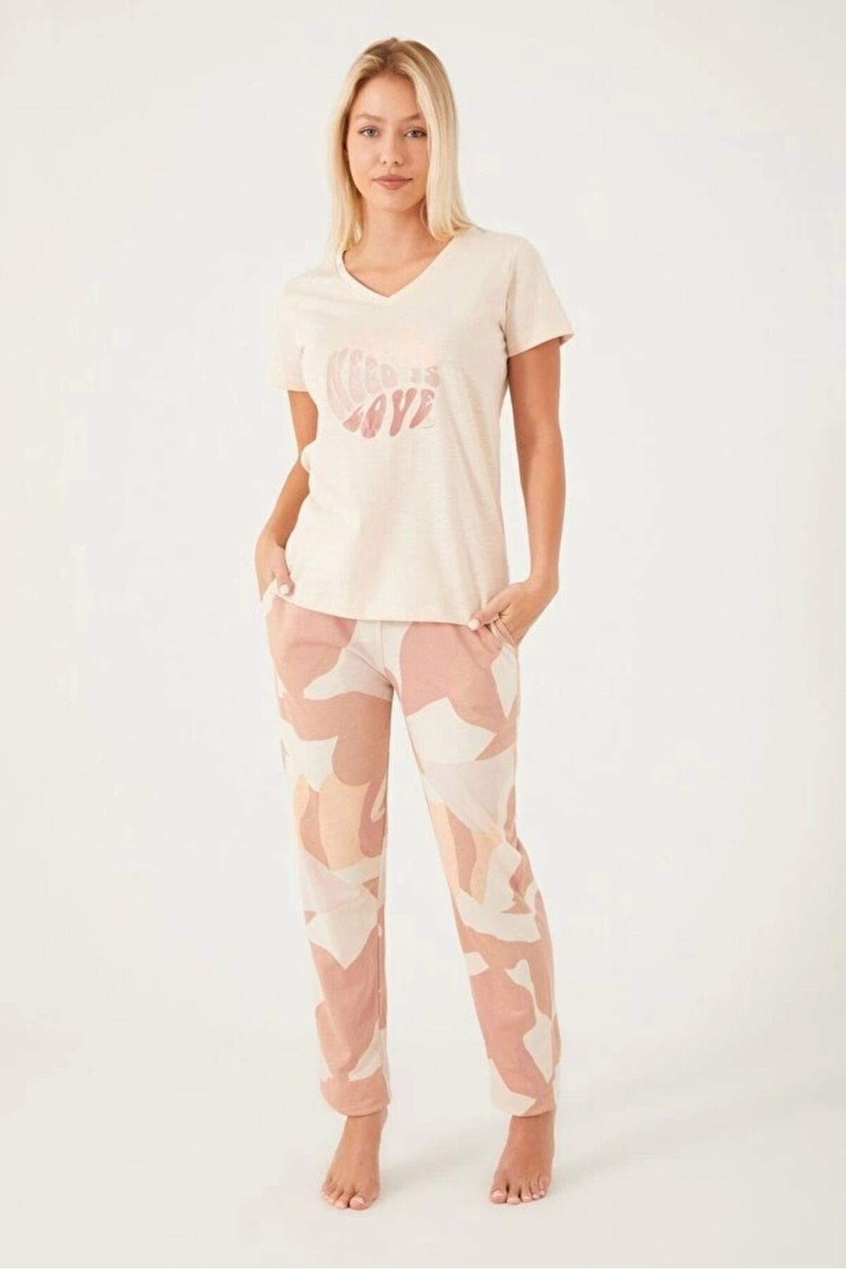 Genel Markalar ZenWave  Arnetta 2421-X Kadın Kısa Kol Pijama Takımı