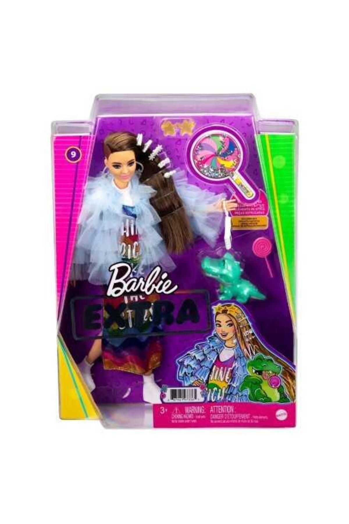 Barbie Extra Renkli Elbiseli Bebek Gyj78