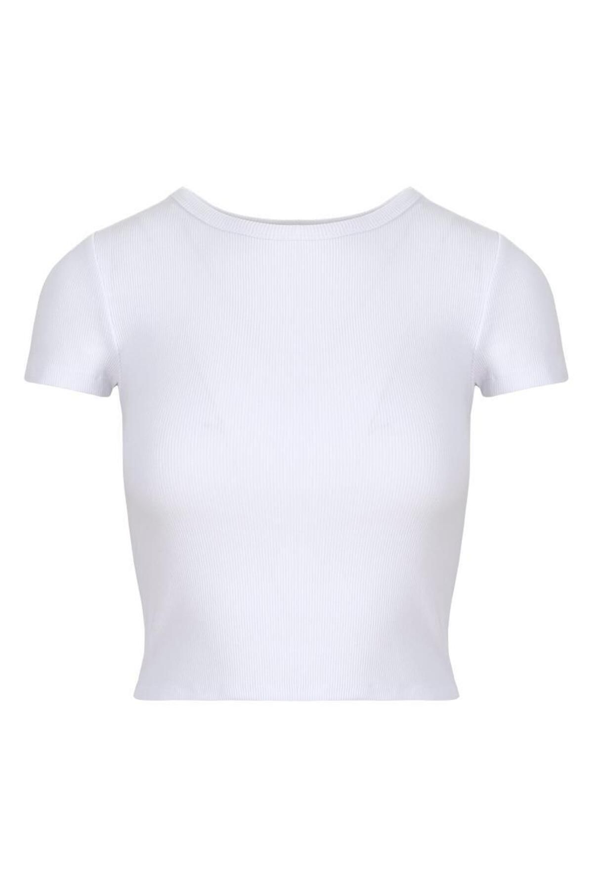 Rivus Kaşkorse Basic T-Shirt - Beyaz