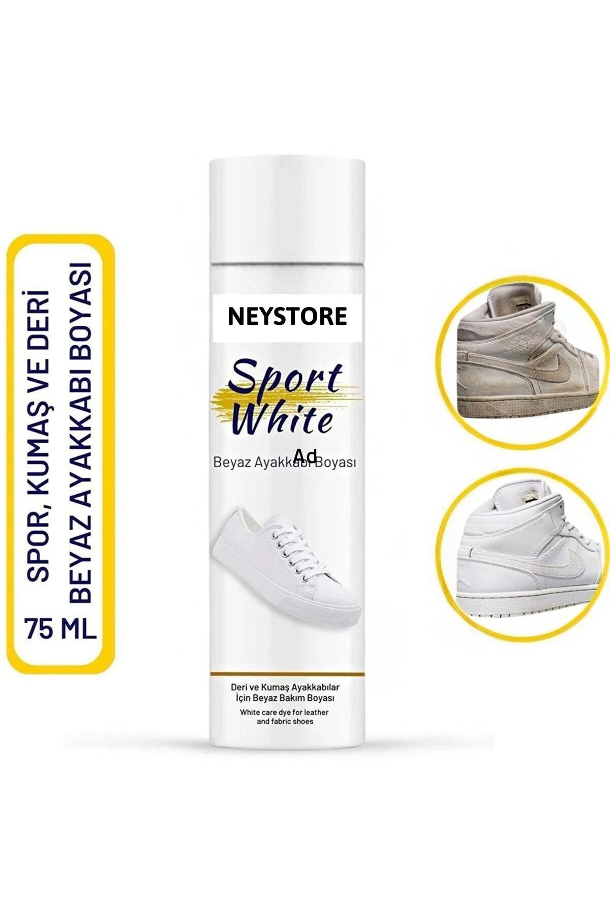Palwin Beyaz Ayakkabı Boyası, Deri, Kanvas, Sneaker Ayakkabı Boyası, Beyazlatıcı Boya Sport White