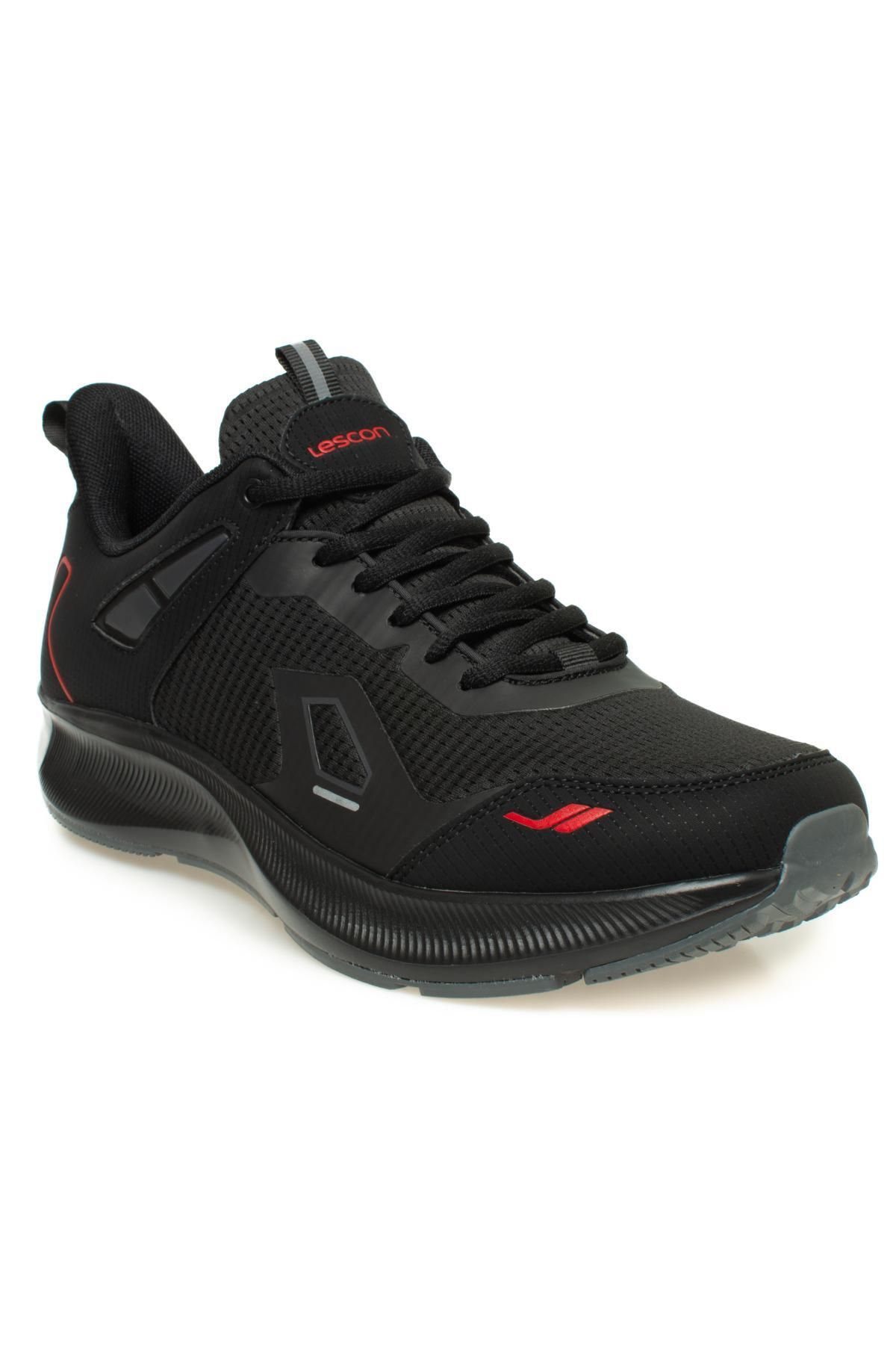 Lescon Zoom2-M Hyper-Flex Koşu Siyah Erkek Spor Ayakkabı