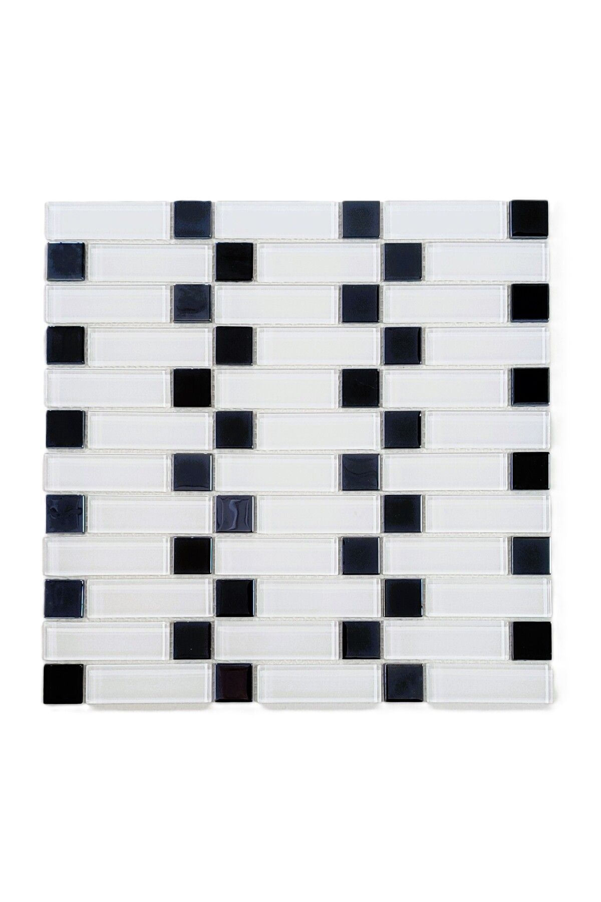 MozaiKristaL Mutfak Tezgah Arası Ve Iç Dekorasyon Için 23x73 Mm Fileli Kristal Cam Mozaik. ( 1 M2 Fiyatıdır )
