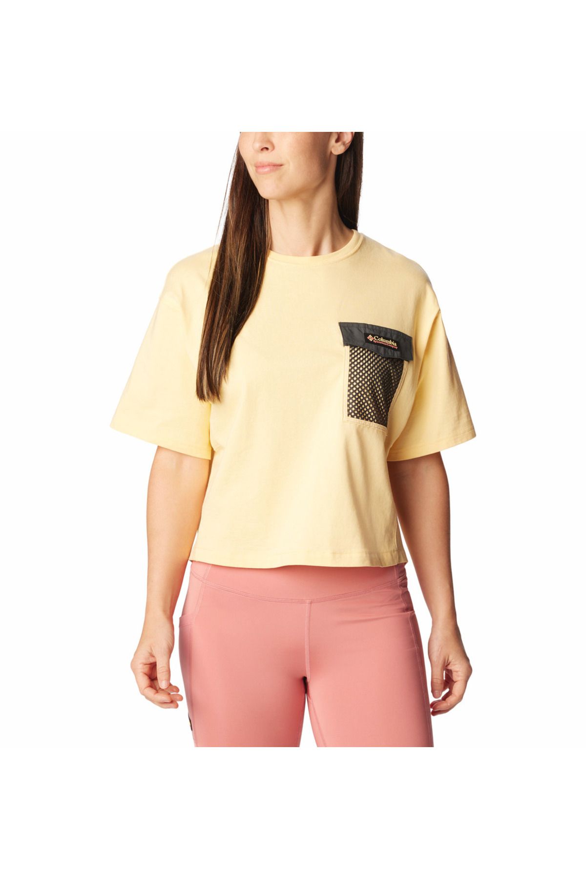 Columbia Painted Peak Knit Cropped Top Kadın Kısa Kollu T-Shirt