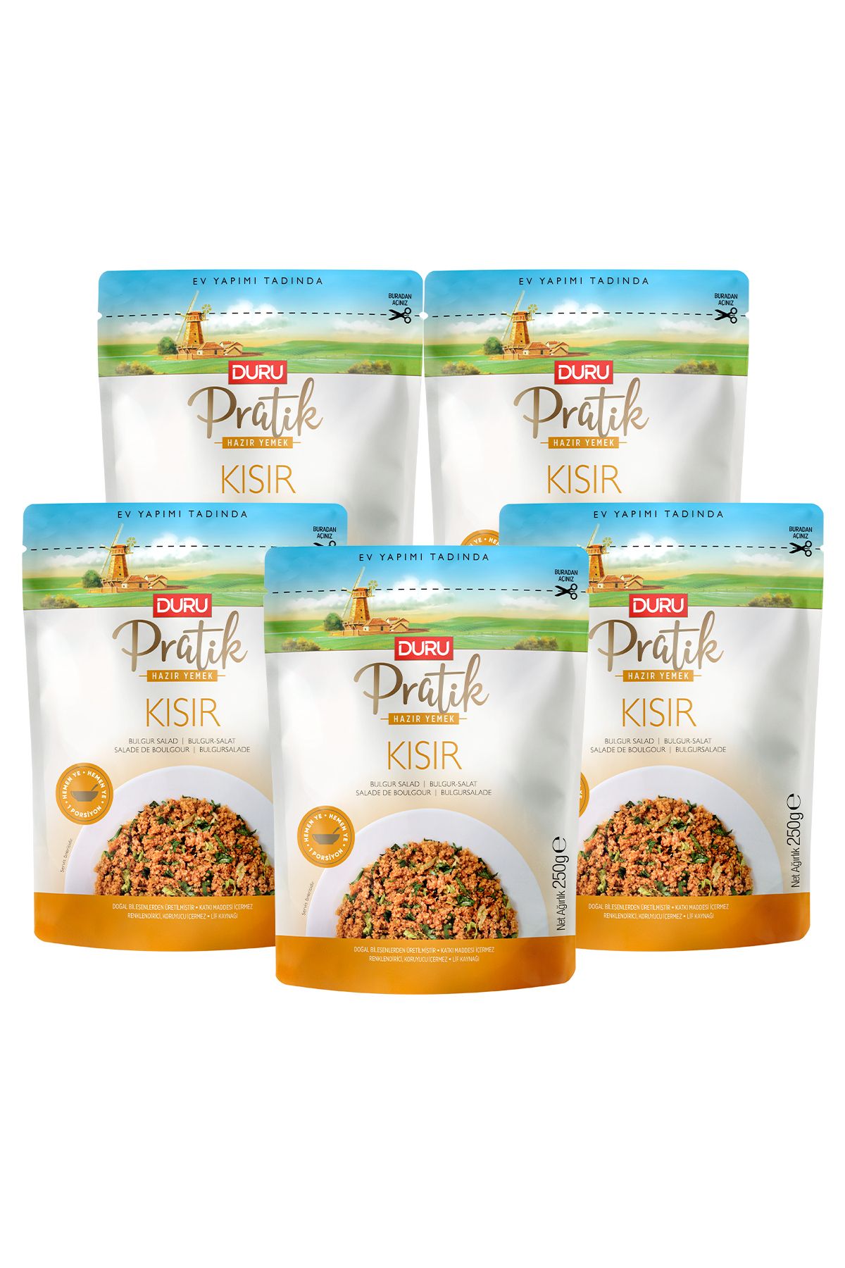 Duru Bulgur 5'li Duru Pratik Kısır 250 gr