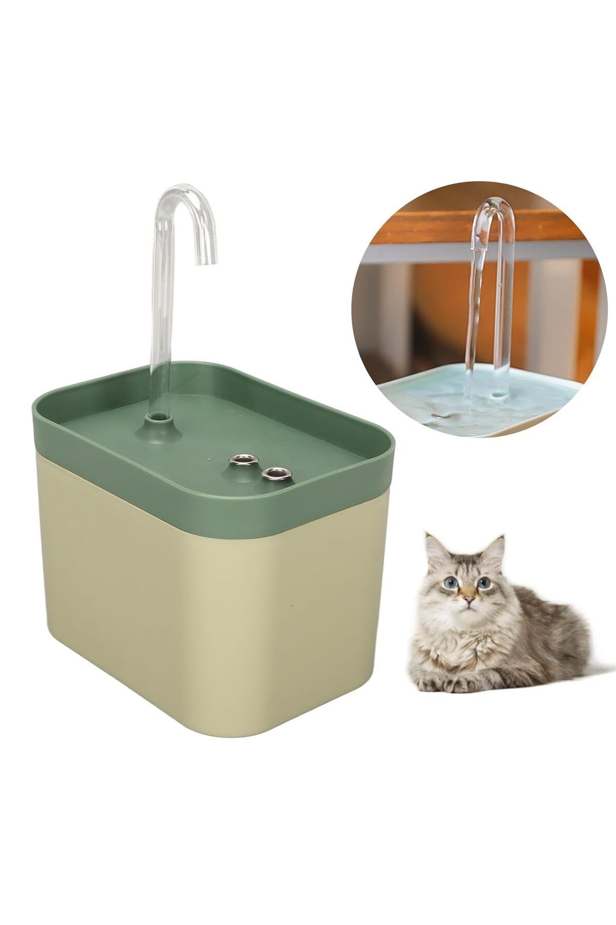 Kamardey Kedi Köpek Için Otomatik Su Pınarı Su Çeşmesi Su Sebili 1.5 Lt Usb İle çalışır