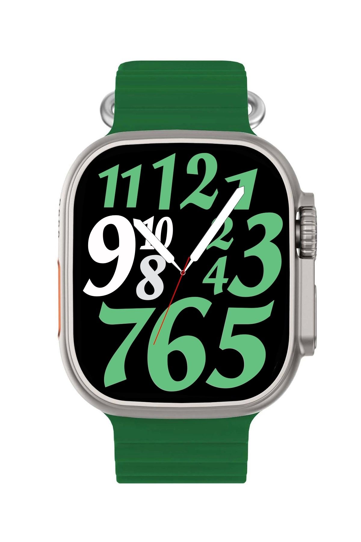 zmsmart Watch 8 Ultra Smart Watch Değiştirilebilir Kordon Akıllı Saat Zmsw8 Gümüş-yeşil